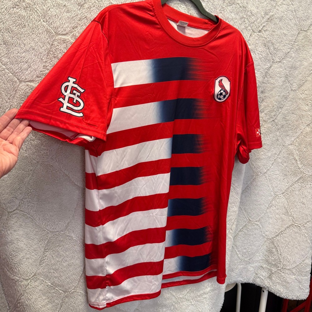 St Louis Cardinals Soccer Jersey SGA 5/3/2024 Stadium Giveaway Purina XL Red